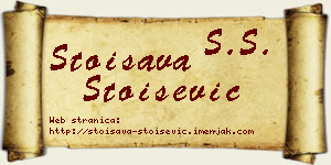 Stoisava Stoišević vizit kartica